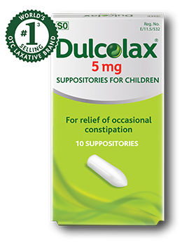 Dulcolax laxative suppositories 5mg fast relief package